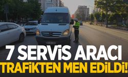 Manisa’da servis araçlarına sıkı denetim: 7 araç men edildi