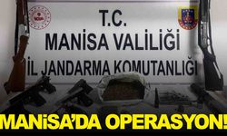 Manisa’da silah ve uyuşturucu operasyonu