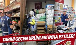 Manisa'da tarihi geçen ürünler imha edildi