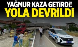 Manisa'da yağmur kaza getirdi!