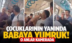 Marmaray’da korku dolu anlar… Çocuklarının gözü önünde darbedildi!