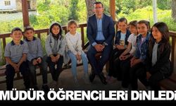 Müdür Yıldırak öğrencilerin taleplerini dinledi