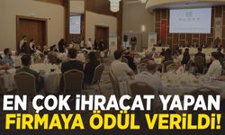 Muradiye OSB'de en çok ihracat yapan firmaya ödül verildi!