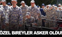 Özel bireyler asker oldu… Törende duygu dolu anlar!