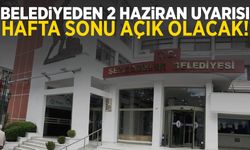 Şehzadeler belediyesi duyurdu! Hafta sonu açık olacak…