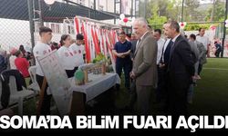 Soma’da TÜBİTAK bilim fuarı açıldı