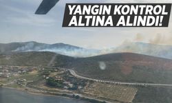 Urla'da makilik alanda çıkan yangın kontrol altına alındı