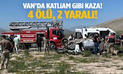 Van’da iki araç kafa kafaya çarpıştı: 4 ölü, 2 yaralı