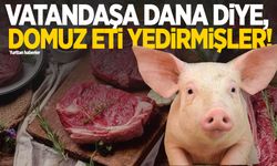 Vatandaşlara dana eti diye, domuz eti yedirmişler!