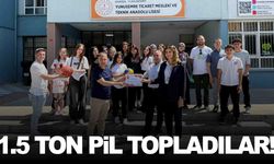 Yunusemre’de öğrenciler 1.5 ton pil topladı!