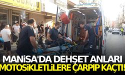 Manisa’da otomobilin çarptığı 2 motosikletli yaralandı, sürücü kaçtı!