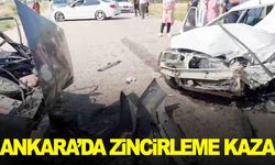 Ankara’da zincirleme trafik kazası… Yaralılar var!