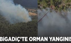 Bigadiç’te orman yangını: Müdahale sürüyor