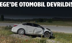 Ege’de otomobil devrildi: 4 kişi yaralandı