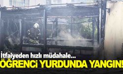 Esenyurt’ta öğrenci yurdunda korkutan yangın
