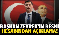 Ferdi Zeyrek’in resmi hesabından açıklama!