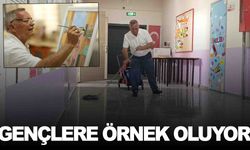 Manisalılar ‘Hademe ressam’ olarak tanıyor… Fırçasıyla harikalar yaratıyor!