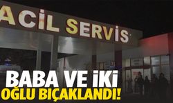 Gece yarısı bıçaklı kavga: Baba ve iki oğlu yaralandı