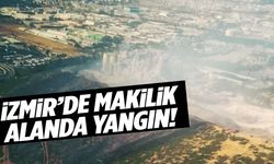 İzmir’de makilik alanda çıkan yangın kontrol altına alındı!