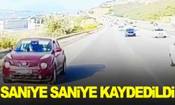 İzmir-İstanbul yolunda tehlikeli dakikalar… Trafiği tehlikeye atan sürücü kameraya yakalandı