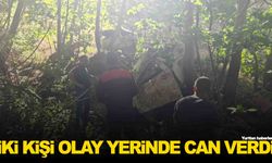 Kamyonet uçuruma yuvarlandı… 2 kişi can verdi