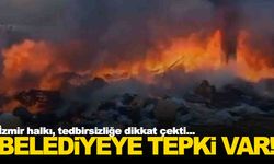 Karşıyaka Belediyesi Katı Atık Tesisinde yangın!