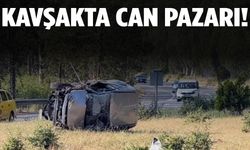 Kavşakta korkutan kaza! Yaralılar var…