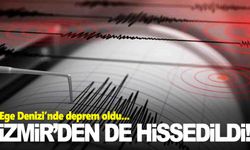Ege Denizi’nde 3.5 büyüklüğünde deprem… İzmir’den de hissedildi!