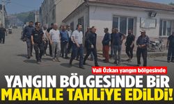 Manisa’da yangın bölgesinde bir mahalle tahliye edildi!