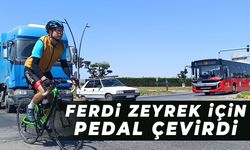 Manisalı Bisikletçi Ferdi Zeyrek için pedal çevirdi