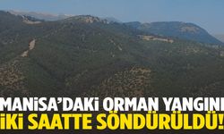Manisa’daki orman yangını iki saatte söndürüldü!