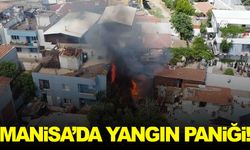 Manisa’nın ilçesinde yangın… 2 evde hasar var!