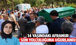 Marmaris depreminde hayatını kaybeden 14 yaşındaki Afranur son yolculuğuna uğurlandı