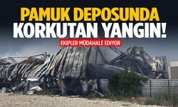 Mersin’de pamuk deposunda yangın! Gökyüzünü siyah dumanlar kapladı…