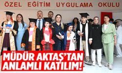 Müdür Aktaş öğrencilerin sevincine ortak oldu