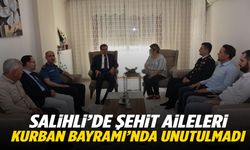 Salihli’de şehit aileleri Kurban Bayramı’nda unutulmadı