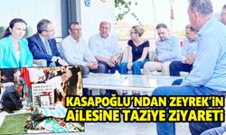 Bakan Kasapoğlu’ndan Başkan Zeyrek’in ailesine taziye ziyareti