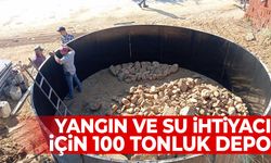 Yangın ve su ihtiyacı için 100 tonluk depo