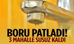 Alaşehir’de boru patladı! 3 mahalle 4 saat susuz kalacak
