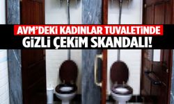 AVM tuvaletinde skandal! Gizlice çekim yaptı...