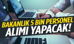 Bakanlıktan 5 bin kişilik dev alım: Detaylar belli oldu!