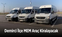 Demirci İlçe MEM Araç Kiralayacak