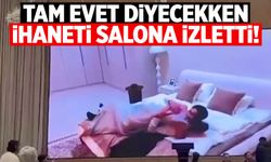 Düğünde şok: Tam evet diyecekken ihaneti salona yansıttı