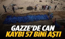 Gazze’de can kaybı 57 bini aştı