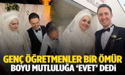 Genç öğretmenler hayatlarını birleştirdi