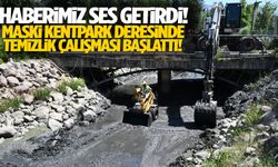 Haberimiz ses getirdi: MASKİ Kentpark deresinde temizlik çalışması başlattı!