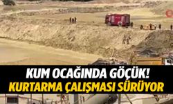 İstanbul’da kum ocağında göçük! İki işçi balçık içinde kaldı