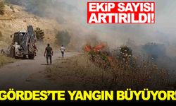 Gördes'te zirai alan yangınında son durum… Ekip sayısı artırıldı