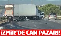 İzmir’de kafa kafaya çarpışma! Sürücü can verdi…