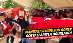 Manisa şehidini uğurladı… Minik Deniz’in babasına son bakışı yürekleri dağladı!